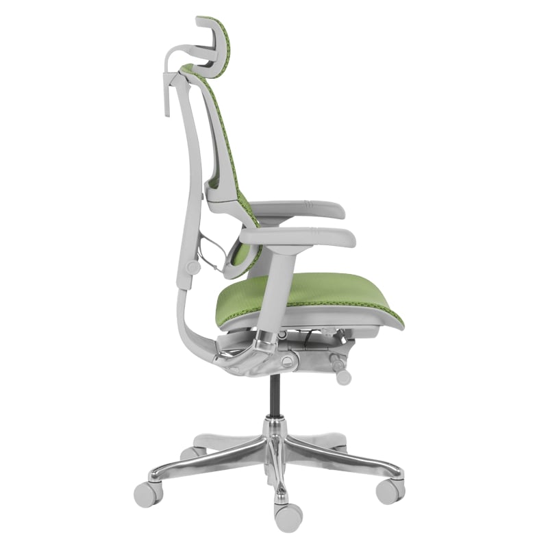 Ергономичен стол IOO Elite 2 сива рамка-зелен